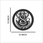 Aileron Ganesha Wooden Wall Decor CNC Cut wooden wall art for Home & Office - Image 4