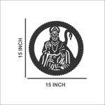 Aileron Hanuman ji Wooden Wall Decor CNC Cut wooden wall art for Home & Office With Led Backlight. - Image 4