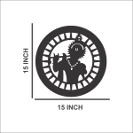 Aileron  God Krishna Wooden Wall Decor CNC Cut wooden wall art for Home & Office With Led Backlight. - Image 4