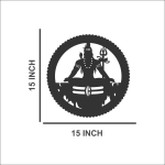 Aileron Lord mahakal Wooden Wall Decor CNC Cut wooden wall art for Home & Office With Led Backlight. - Image 4