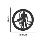 Aileron Shri Ram Wooden Wall Decor CNC Cut wooden wall art for Home & Office With Led Backlight. - Image 4