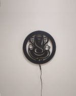 Aileron Ganesha Wooden Wall Decor CNC Cut wooden wall art for Home & Office - Image 3