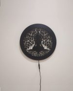 Aileron Budha Wooden Wall Decor CNC Cut wooden wall art for Home & Office With Led Backlight. - Image 3