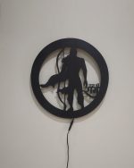 Aileron Shri Ram Wooden Wall Decor CNC Cut wooden wall art for Home & Office With Led Backlight. - Image 3