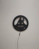 Aileron Lord mahakal Wooden Wall Decor CNC Cut wooden wall art for Home & Office With Led Backlight. - Image 3