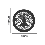 Aileron Budha Wooden Wall Decor CNC Cut wooden wall art for Home & Office With Led Backlight. - Image 4